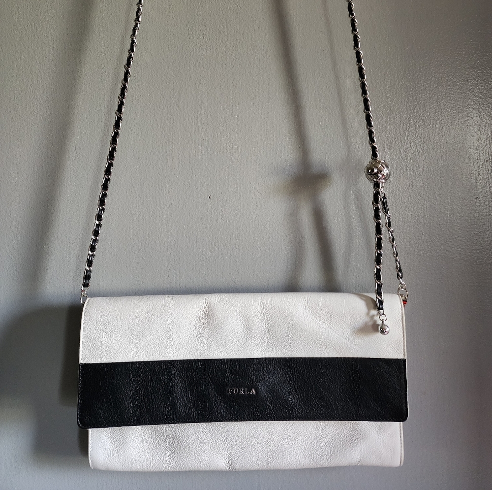 Furla Black and White Women's Bag